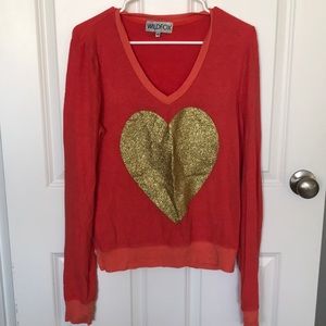 Wildfox heart sweater